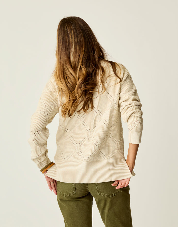 Woodward Allover Sweater: Birch