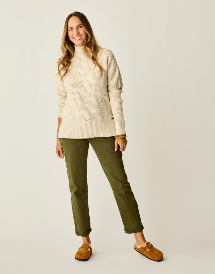Woodward Allover Sweater: Birch