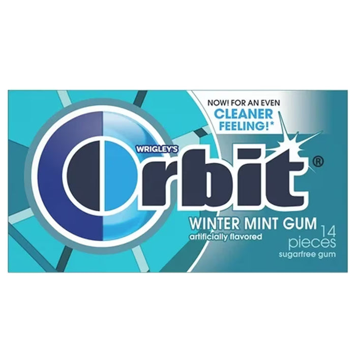 Wrigley's Orbit Wintermint Chewing Gum – 14 Pieces each - 12 Pack