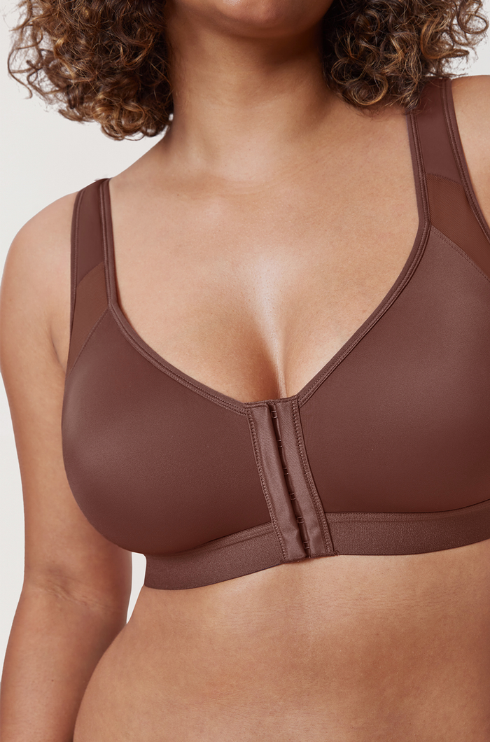 Women's X-shaped Back Posture Bra Oatmeal Heather