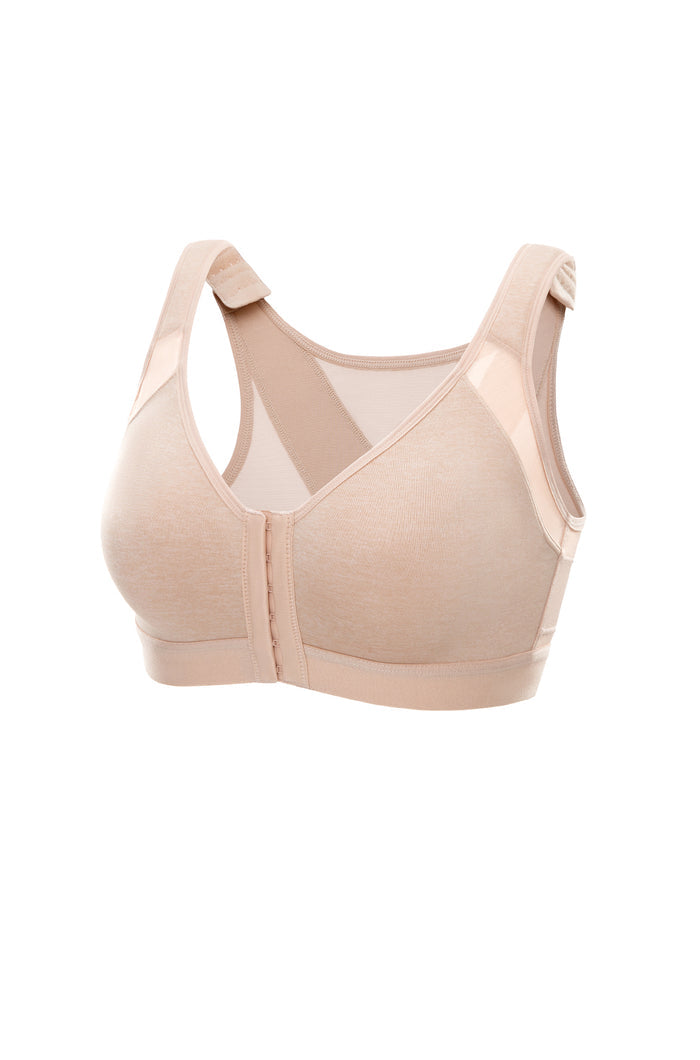 Women's X-shaped Back Posture Bra Oatmeal Heather
