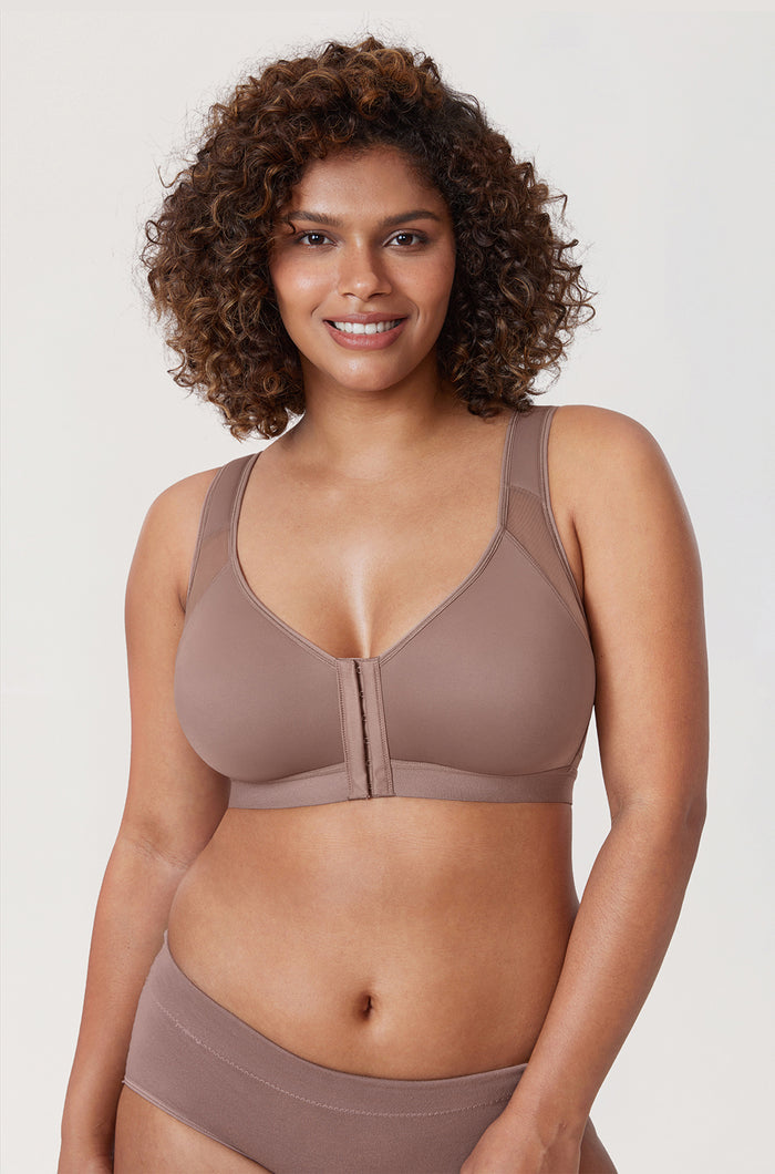 Women's X-shaped Back Posture Bra Oatmeal Heather
