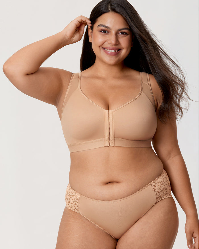 Women's X-shaped Back Posture Bra Rose Smoked