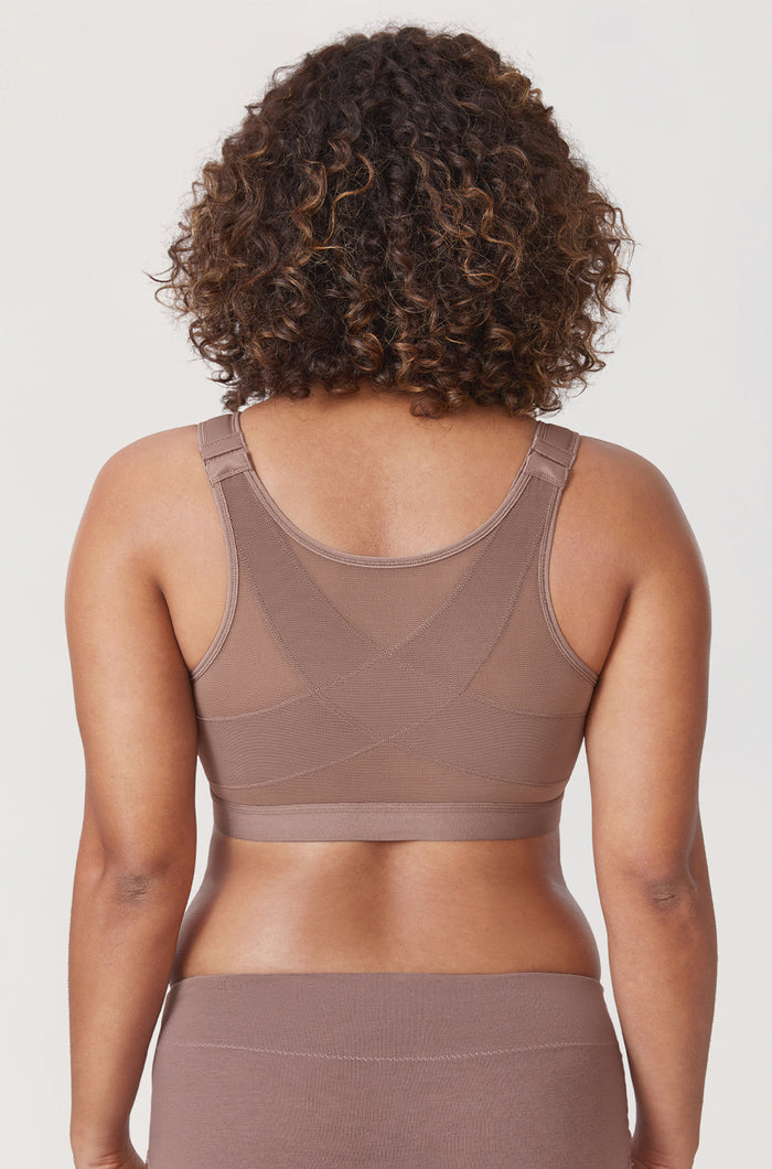 Women's X-shaped Back Posture Bra Oatmeal Heather
