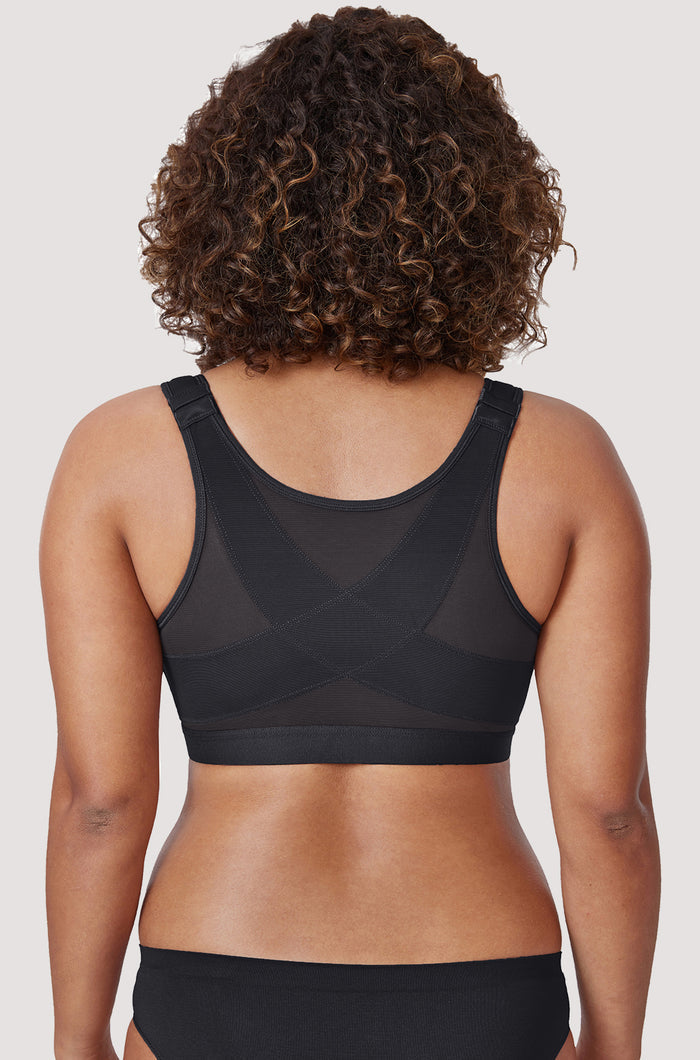 Women's X-shaped Back Posture Bra Black