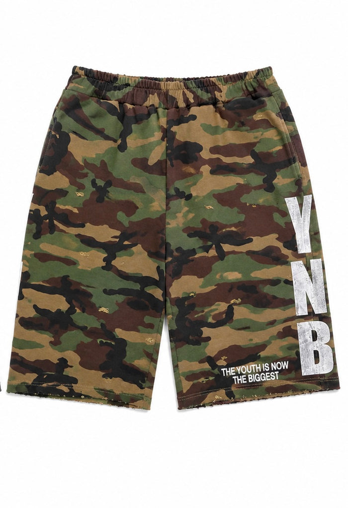 YNB Gallery Camo Sweatshorts