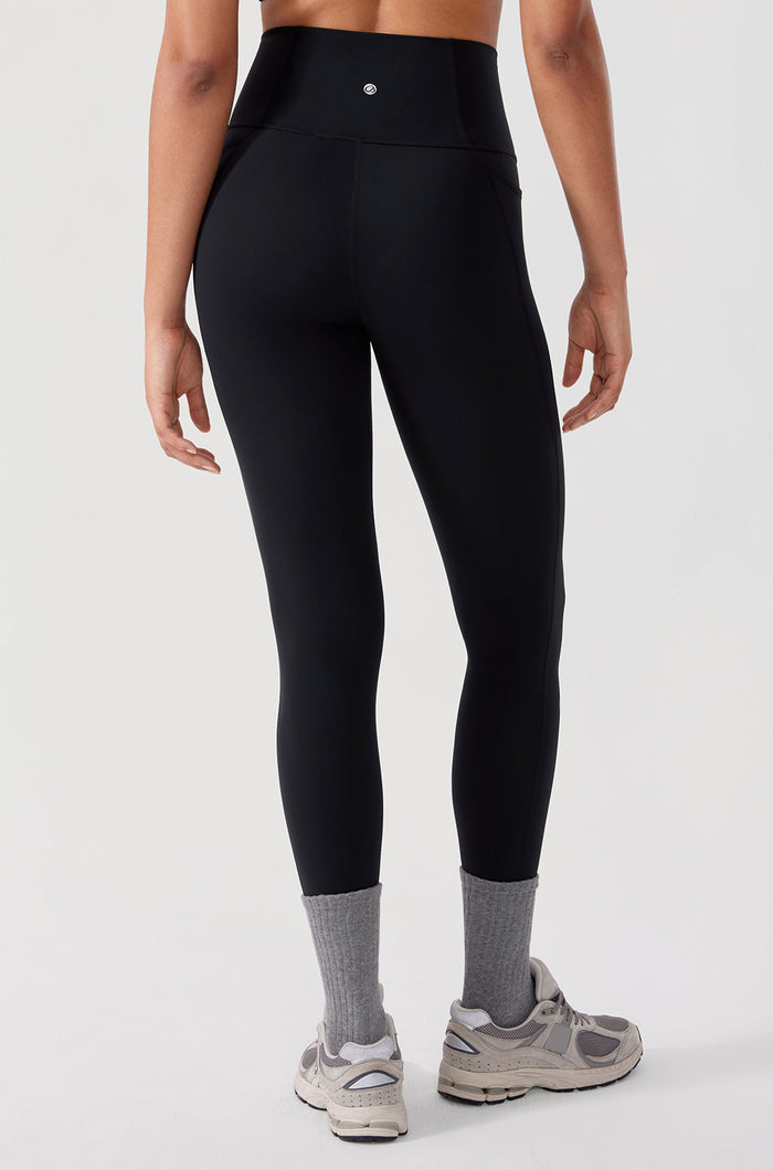 CRZ YOGA Women's Yoga Leggings 25" with Pockets Black