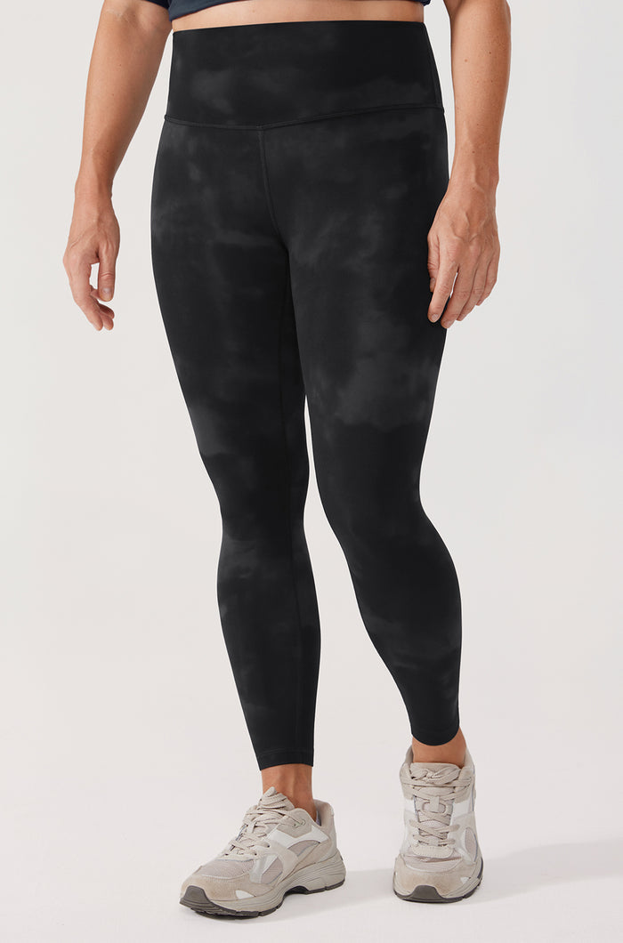 CRZ YOGA Women's Yoga Lounge High Rise Butterluxe Yoga Leggings 25'' Tie Dye Smoke Ink