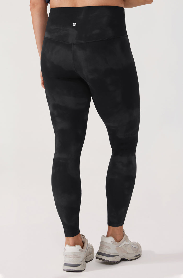 CRZ YOGA Women's Yoga Lounge High Rise Butterluxe Yoga Leggings 25'' Tie Dye Smoke Ink