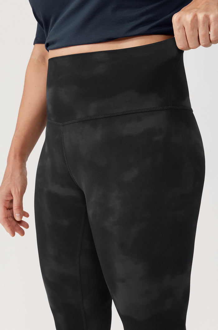 CRZ YOGA Women's Yoga Lounge High Rise Butterluxe Yoga Leggings 25'' Tie Dye Smoke Ink