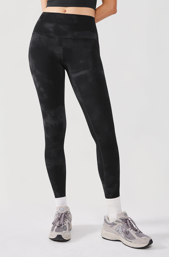 Black Tie Dye Flowers / XXS
