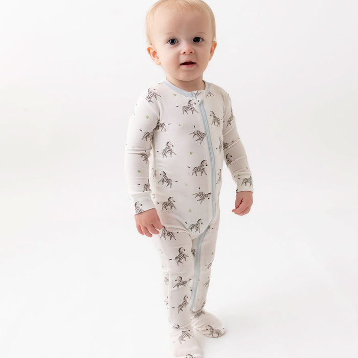 zebra baby pajamas