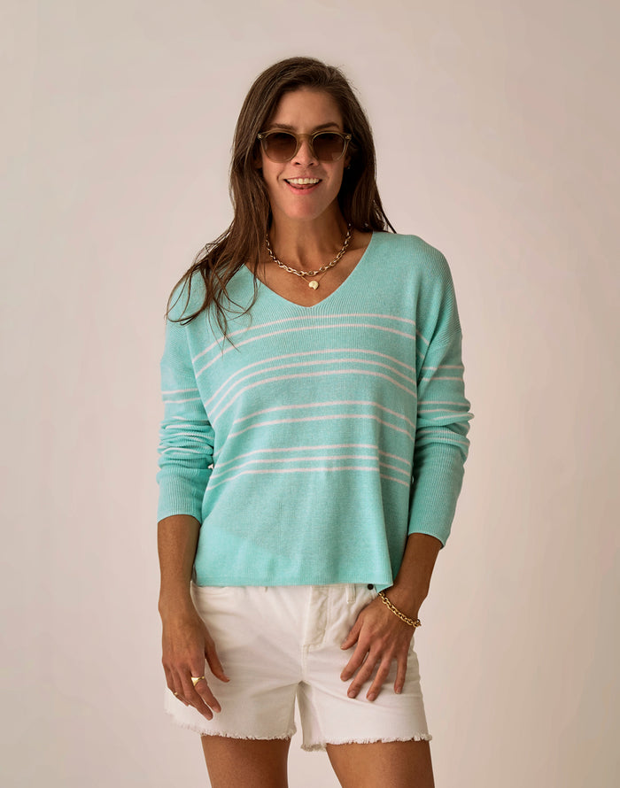 Zella Pullover: Lt. Aqua Heather
