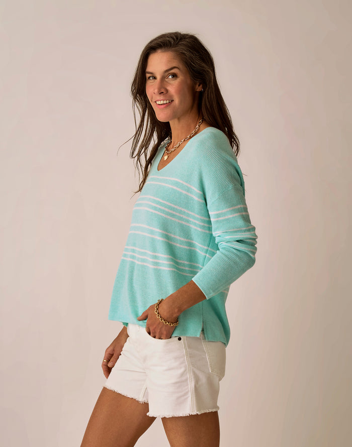 Zella Pullover: Lt. Aqua Heather
