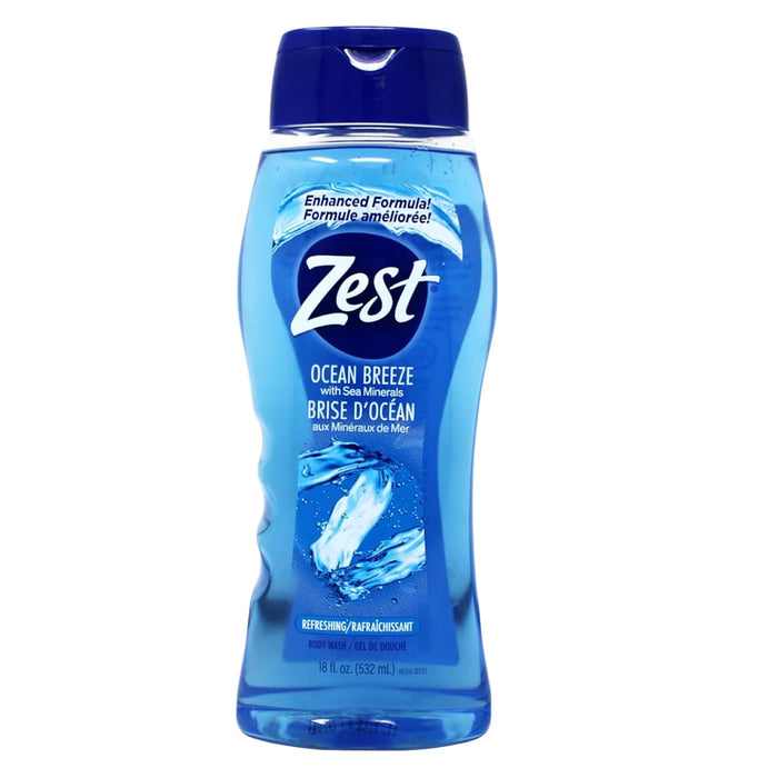 Zest Ocean Breeze Body Wash - 18 oz - 6 Pack