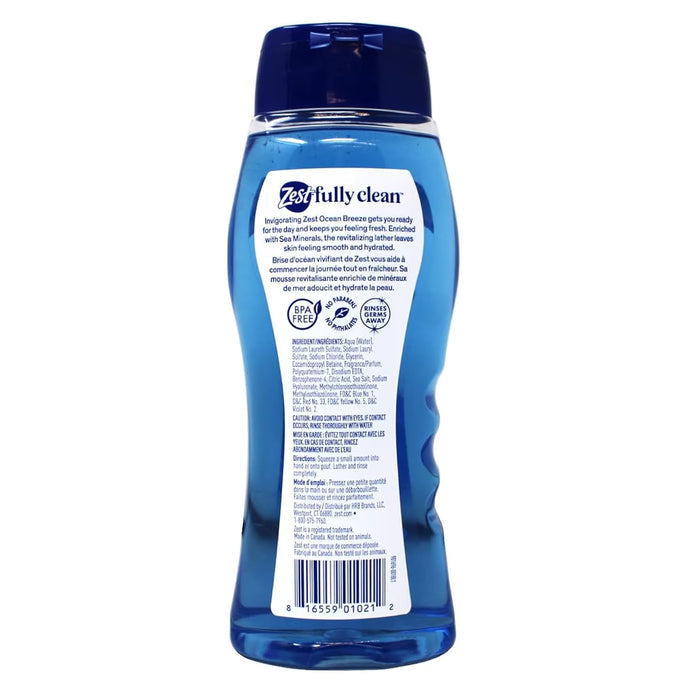 Zest Ocean Breeze Body Wash - 18 oz - 6 Pack